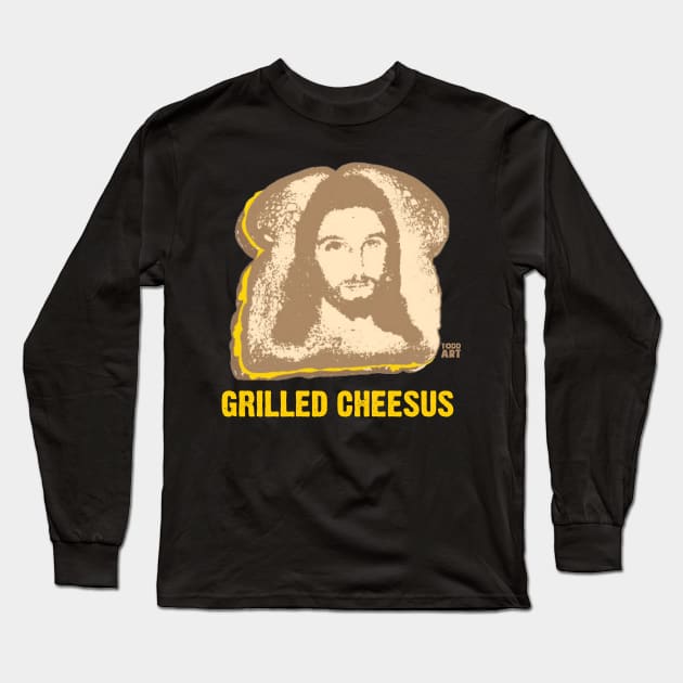 GRILLED CHEESUS Long Sleeve T-Shirt by toddgoldmanart